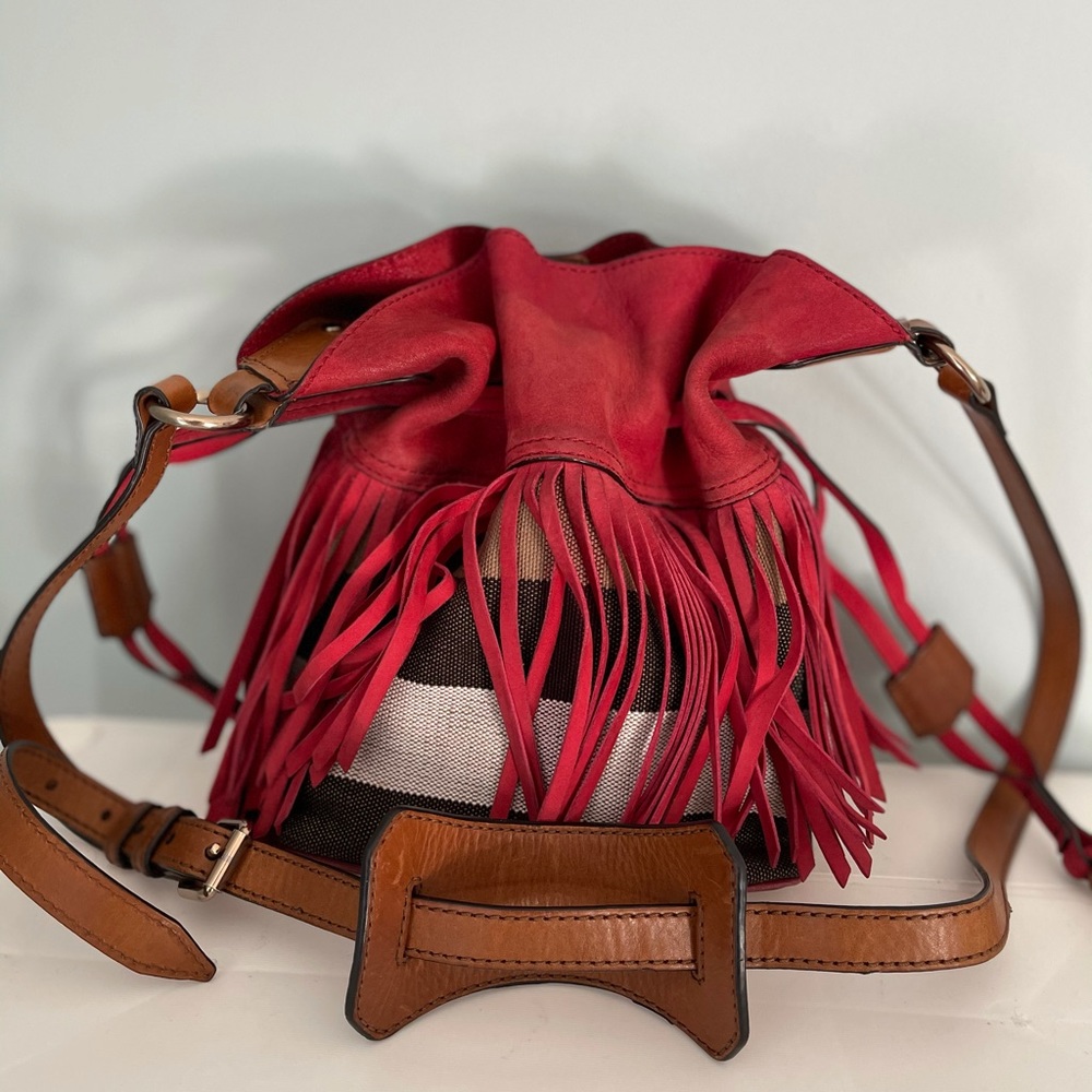 Authentic Burberry Fringe Bag